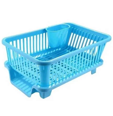 Amazing Mall Multicolor Plastic Dish Drainer Basket, Size: 44*30.5*14.8 ...