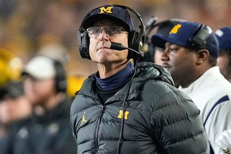 Michigan Head Coach Jim Harbaugh Banned from Remaining Games