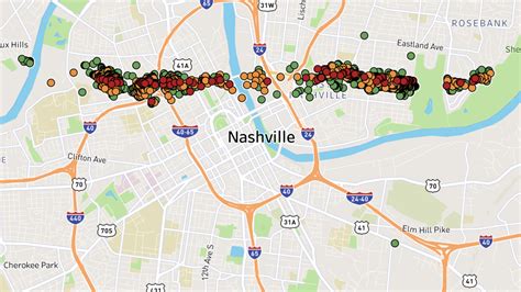 Interactive map shows path of damage from tornadoes across Davidson County