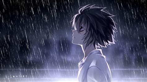 HD wallpaper: Anime, Death Note, L (Death Note), Rain | Wallpaper Flare