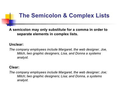 Punctuation Basics: The Semicolon