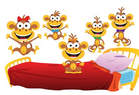 Five Little Monkeys Cartoon