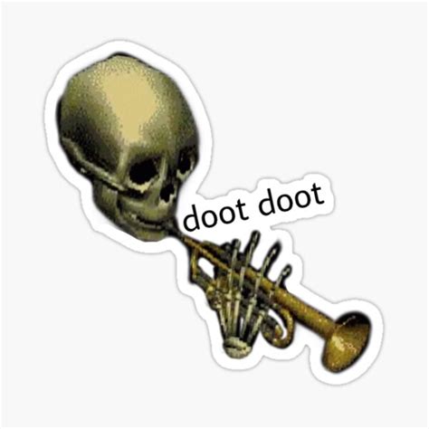 "Doot Doot meme" Sticker for Sale by nightmvrez | Redbubble