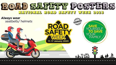 🖼️ROAD SAFETY POSTERS🛣️|🚧 NATIONAL ROAD SAFETY WEEK 2023 |🚴SAVE ...