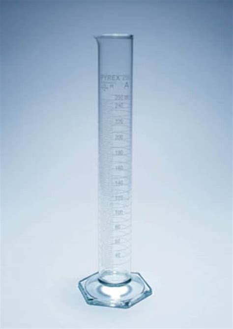 Pyrex™ Glass Graduated Cylinder, Class A Capacity: 250mL; Graduations ...