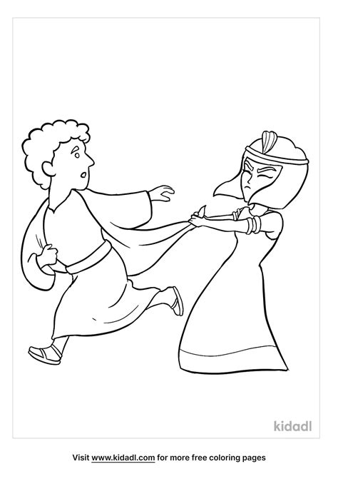 Free Joseph And Potiphar's Wife Coloring Page | Coloring Page ...