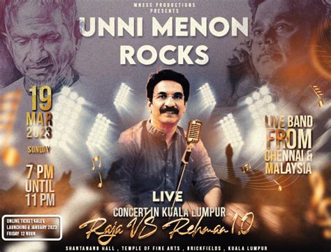 Unni Menon adds to Indian music concert fever in Malaysia | Music | The ...