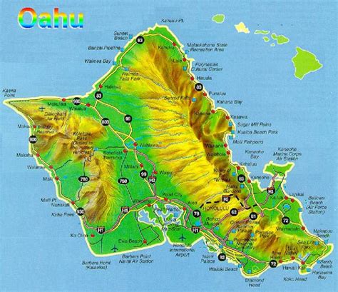 MAP OF OAHU HAWAII | Free Hawaiian Maps | Hawaii State Visitors Guide