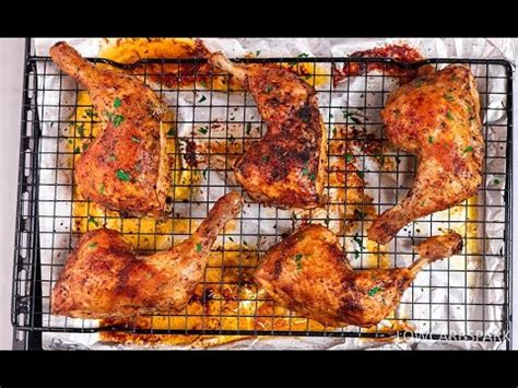 Crispy Baked Chicken Leg Quarters (EASY & DELICIOUS) - YouTube