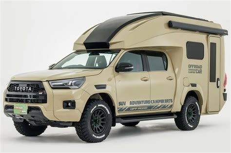 Toyota Hilux camper is the most rugged two-bed, pop-up roof overland ...