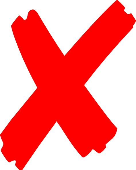 Red X Symbol - ClipArt Best