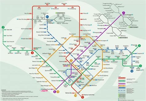 Mrt station map - Map mrt station Singapore (Republic of Singapore)