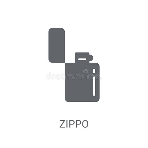 Zippo Icon. Trendy Zippo Logo Concept on White Background from L Stock ...