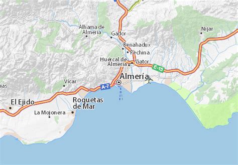 Map of Almería - Michelin Almería map - ViaMichelin