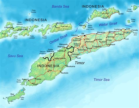 Timor • Carte • PopulationData.net