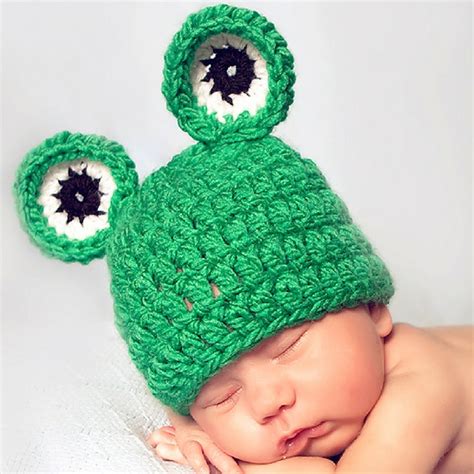 Free Crochet Pattern Baby Frog Hat