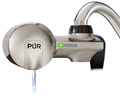 PUR Advanced Faucet Water Filter, PFM450S, Stainless Steel Style ...