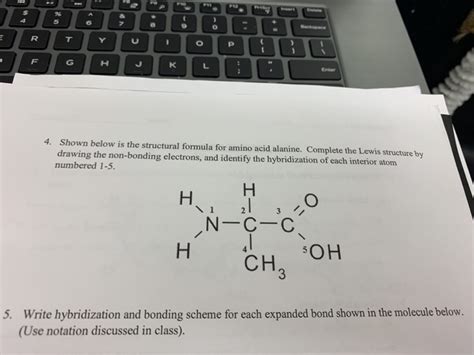 Solved 4. Shown below is the structural formula for amino | Chegg.com