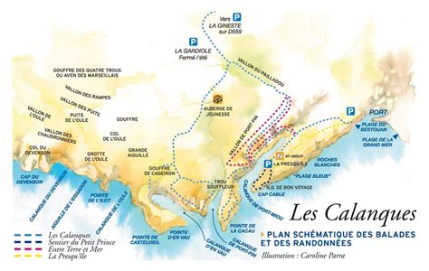 Plan des calanques de cassis Provence France, Parc National, Blog ...