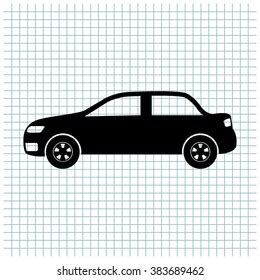 Car Profile Vector Icon Stock Vector (Royalty Free) 383689462 ...