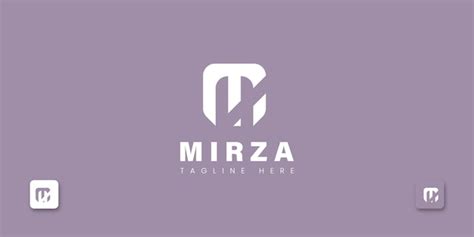 Premium Vector | Mirza logo design vector