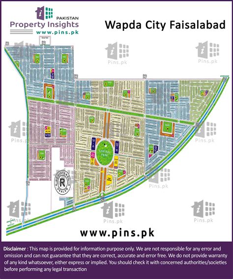 Wapda City Map