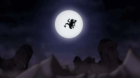 Download Luffy Gear5 Moon Silhouette Wallpaper | Wallpapers.com