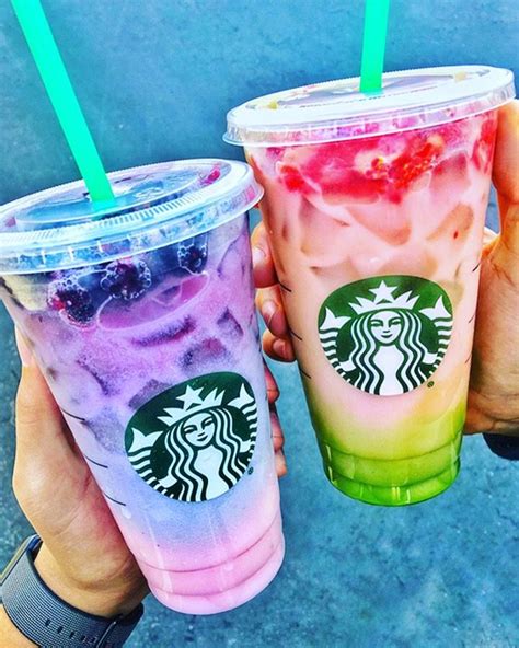 Starbucks Glace a la vanille prener 5 récipient et métait du colorents ...