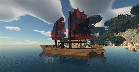 Japanese Junk Ship Minecraft Map