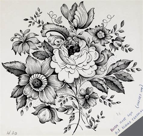 Bouquet Of Roses Drawing at PaintingValley.com | Explore collection of ...