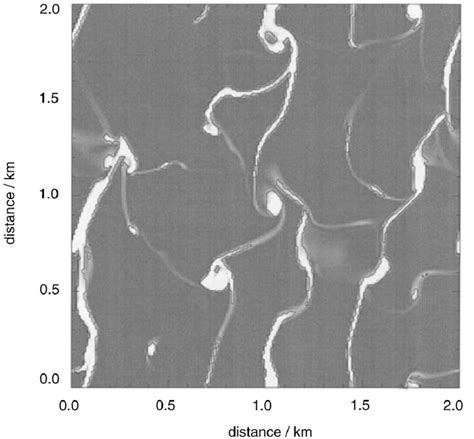 Experiment FRAZIL. Horizontal distribution of frazil ice after 24 h ...