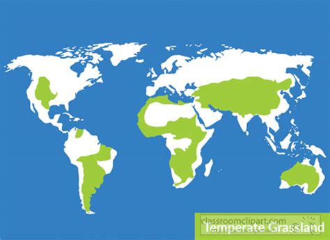 Geography Clipart - temperate-grassland-map-biome-clipart - Classroom ...