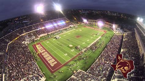 Texas State's Bobcat Stadium Aerial Coverage - YouTube