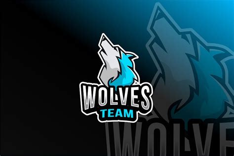 Wolves Team Esport Logo Template - Design Template Place