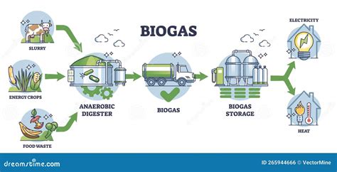 Biogas Production Infographics Vector Illustration | CartoonDealer.com ...