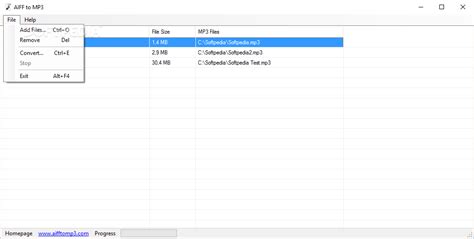 AIFF to MP3 1.0.0.0 - Download, Review, Screenshots