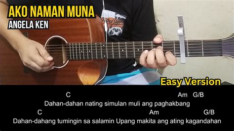 Ako Naman Muna - Angela Ken | Guitar Tutorial | Guitar Chords - YouTube