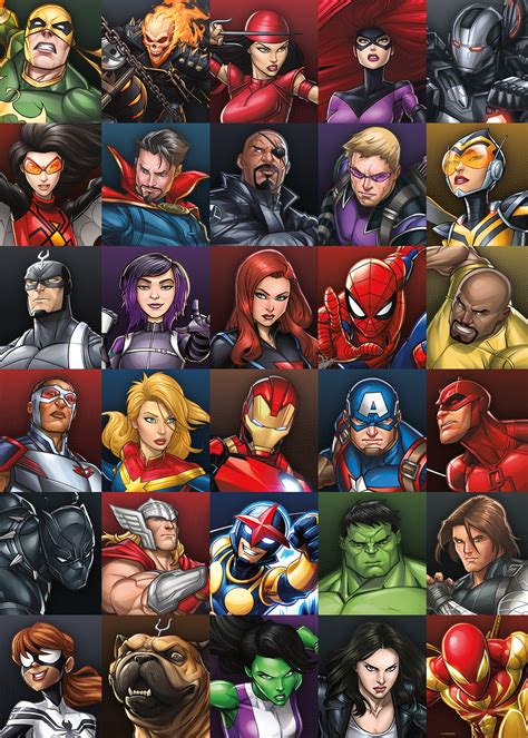 JUN208575 - MARVEL HEROES 1000 PIECE PUZZLE - Previews World