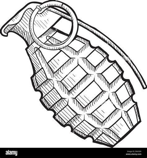 Hand Grenade Drawing