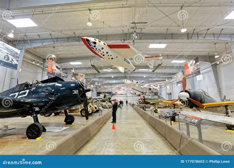 Wide Shot Of Display Hangar At Flying Heritage And Combat Armor Museum ...