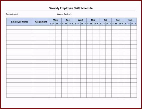 Free Work Schedule Maker Template Of Schedule Maker Template ...