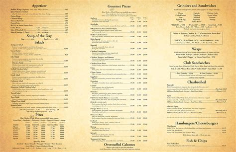 Village Pizza Menus - Village Pizza of Old Wethersfield, CT