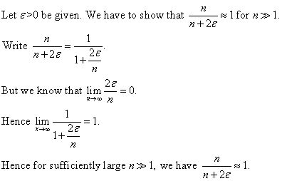 real analysis - Prove that if $\epsilon > 0$ is given, then $\frac{n ...