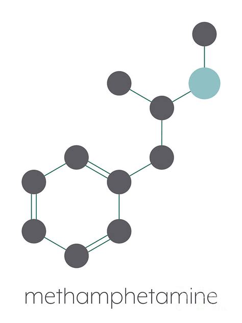 Methamphetamine Stimulant Drug Molecule Photograph by Molekuul/science ...