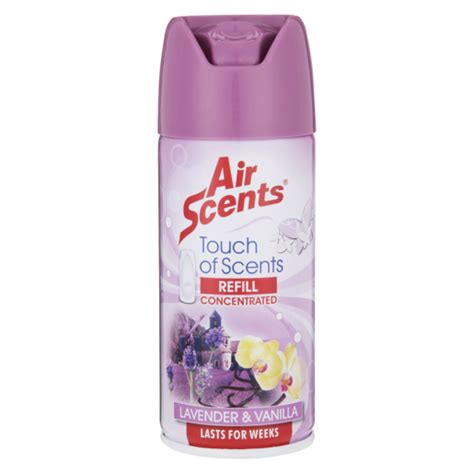 Air Scents Touch Of Scents Lavender & Vanilla Aerosol Air Freshener ...