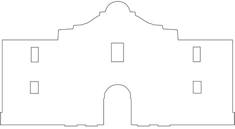 Outline Of The Alamo