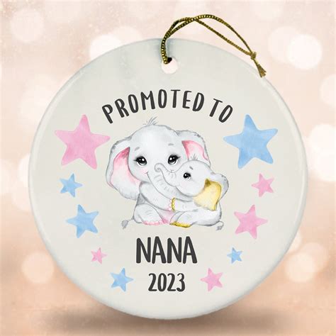 Promoted to Nana 2023 Ornament Nana 2023 Gift Nana Christmas - Etsy