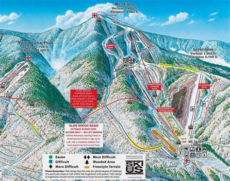 Sugarbush Trail Map, Stats and Profile | NY Ski Directory