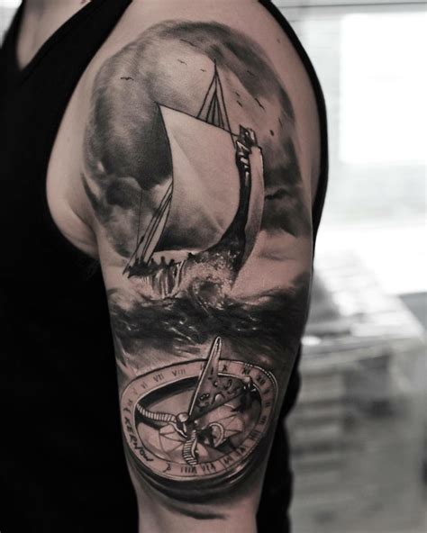 Sea Storm Sail Boat Tattoo ~ z Tattoo Geek - Ideas for best tattoos