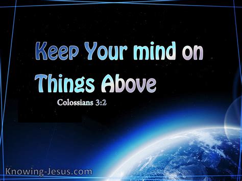 What Does Colossians 3:2 Mean?